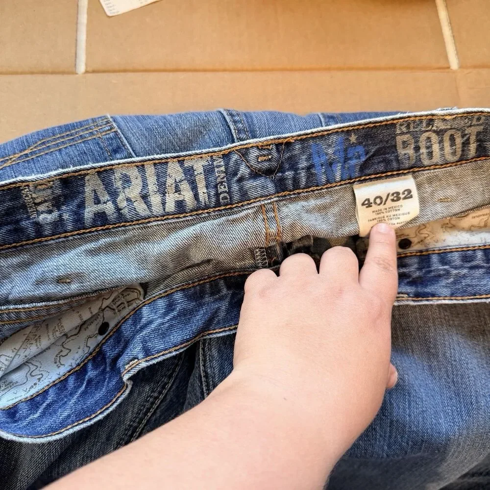 Ariat M2 Mens Jeans Relaxed Boot Size 40 x 32 Western Cowboy Workwear